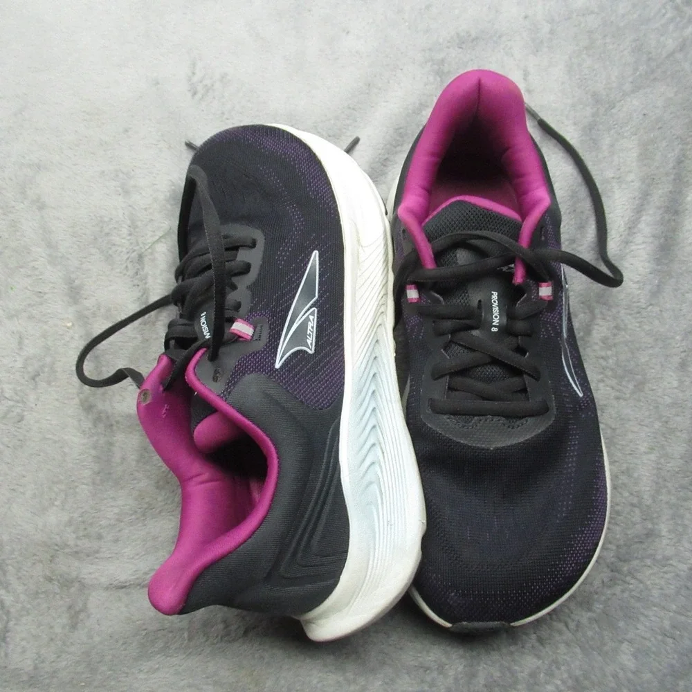 Altra Women Running Shoes 7 Black Purple Sneakers Provision 8 Lightweight Active